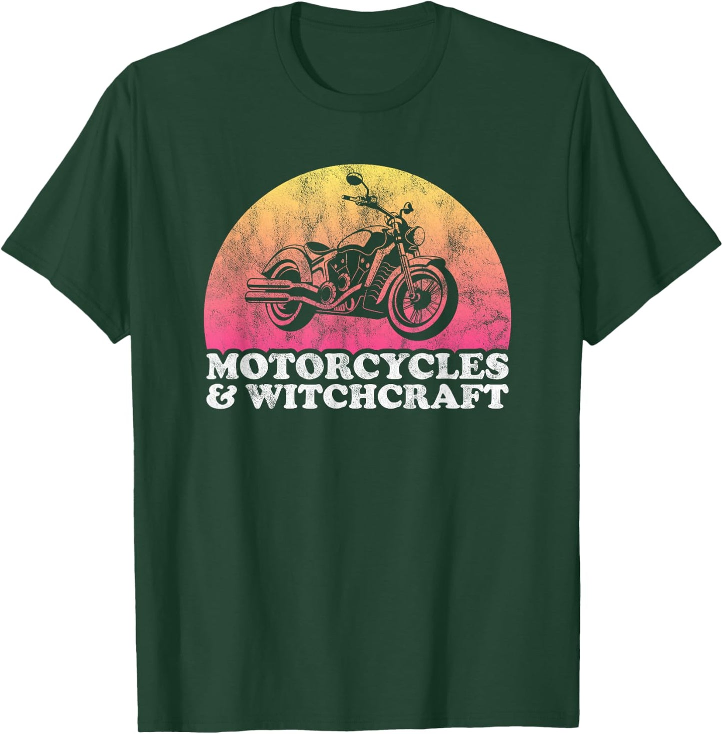 Motorcycle and Witchcraft Motorcycles T-Shirt - T-Shirt | Forest