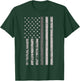 Corrections Officer Gifts Shirt Flag Thin Silver Gray Line T-Shirt - T-Shirt | Forest