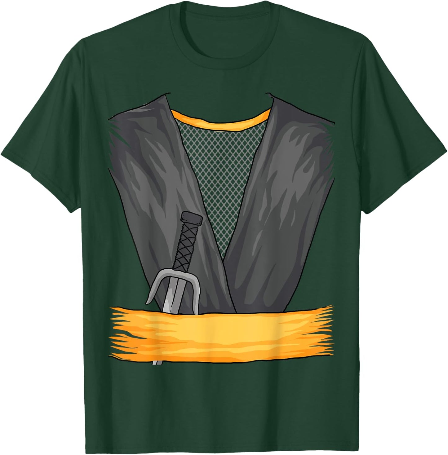 Cool Ninja Uniform | Funny Lazy DIY Halloween Costume Gift T-Shirt - T-Shirt | Forest