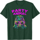 Cute Gorilla Party Animal Lover Colorful Monkey T-Shirt - T-Shirt | Forest