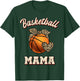 Basketball Mama Bandana Leopard Heart Fans Mother's Day T-Shirt - T-Shirt | Forest