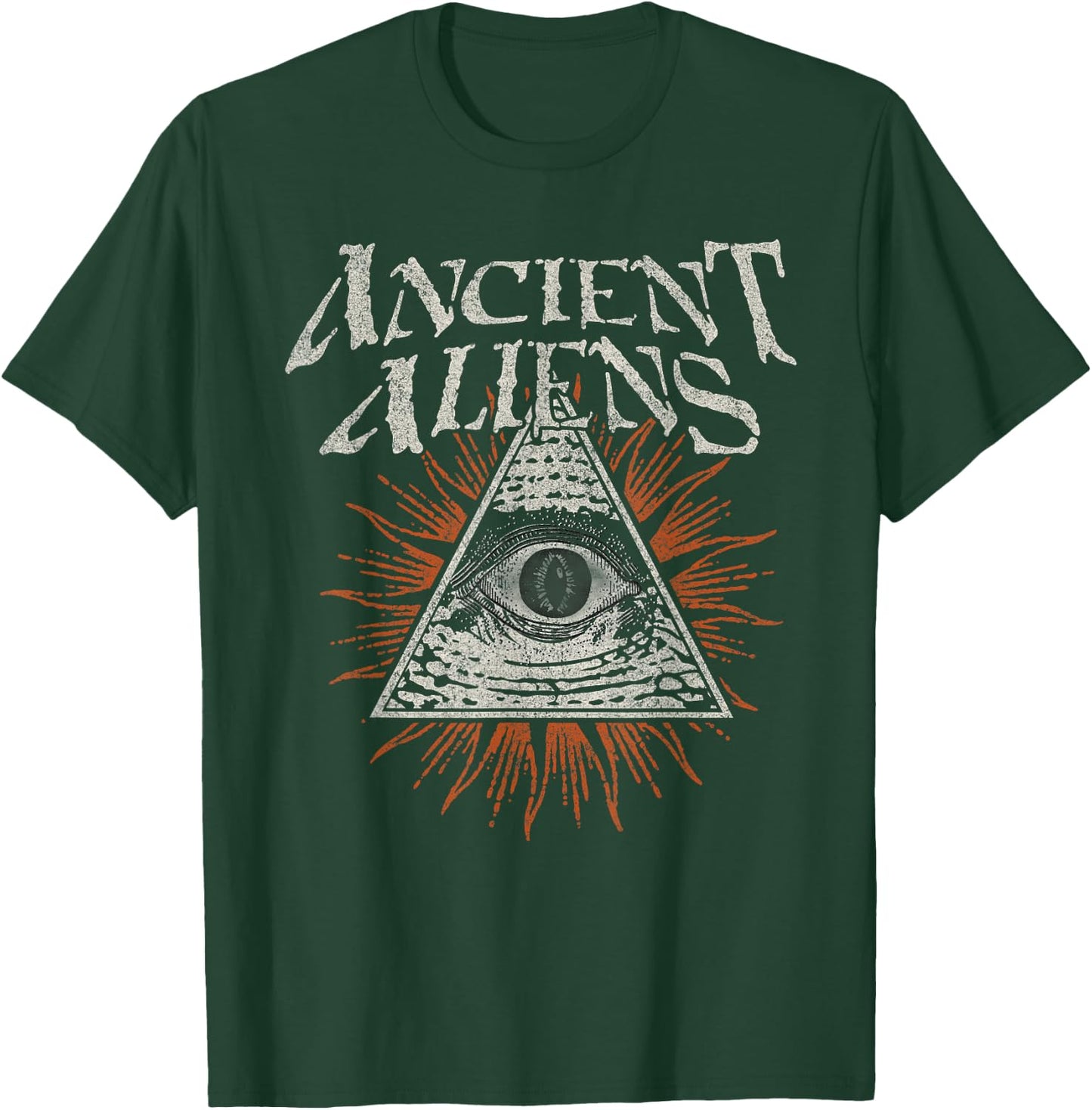 Ancient Aliens Design, Pre History Theory, Pyramid, UFO T-Shirt - T-Shirt | Forest