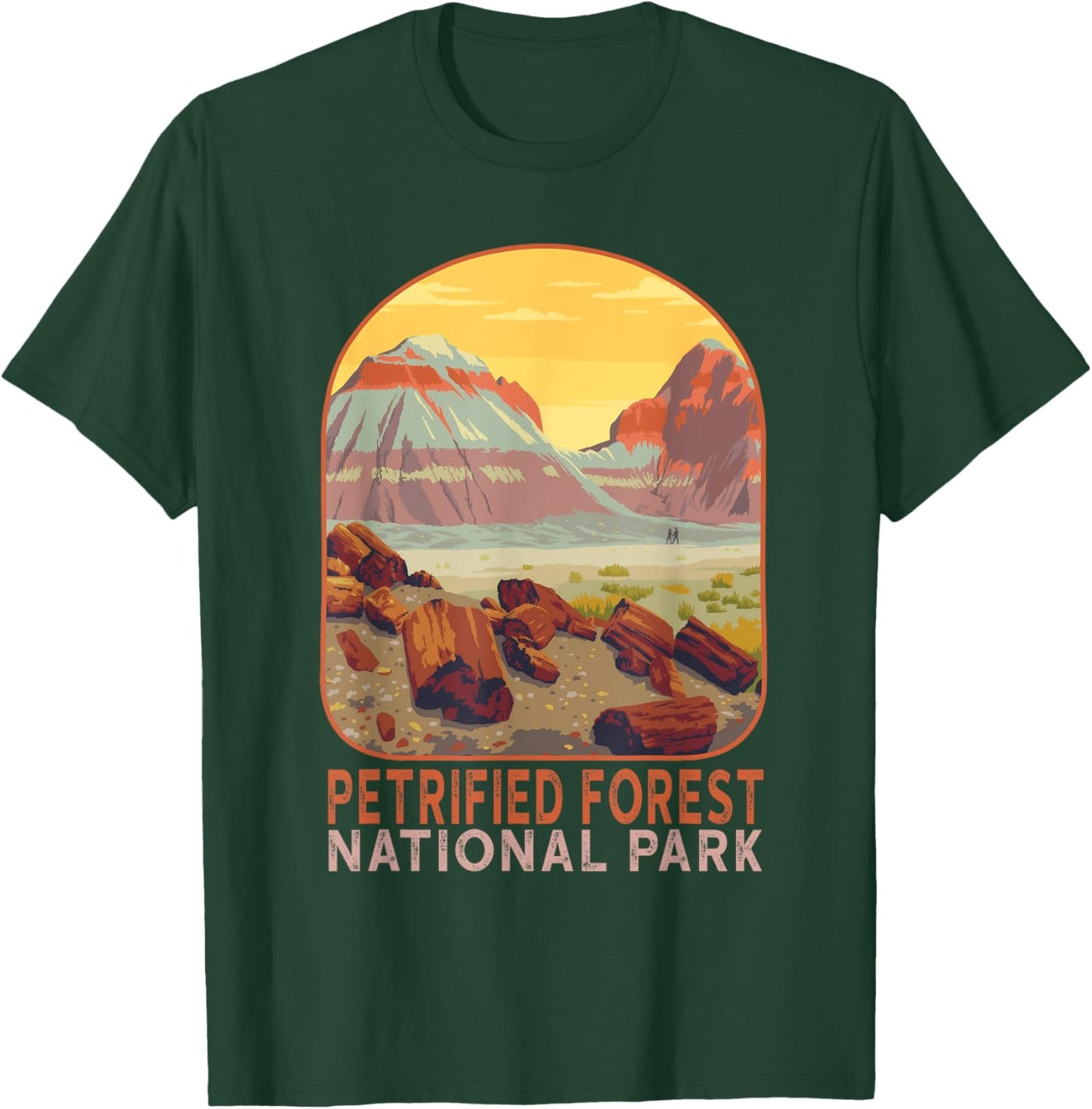 Petrified Forest National Park Arizona Mountain Hiking T-Shirt - T-Shirt | Forest