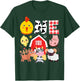 1st Birthday One Year Old Farm Theme Animals Birthday Party T-Shirt - T-Shirt | Forest