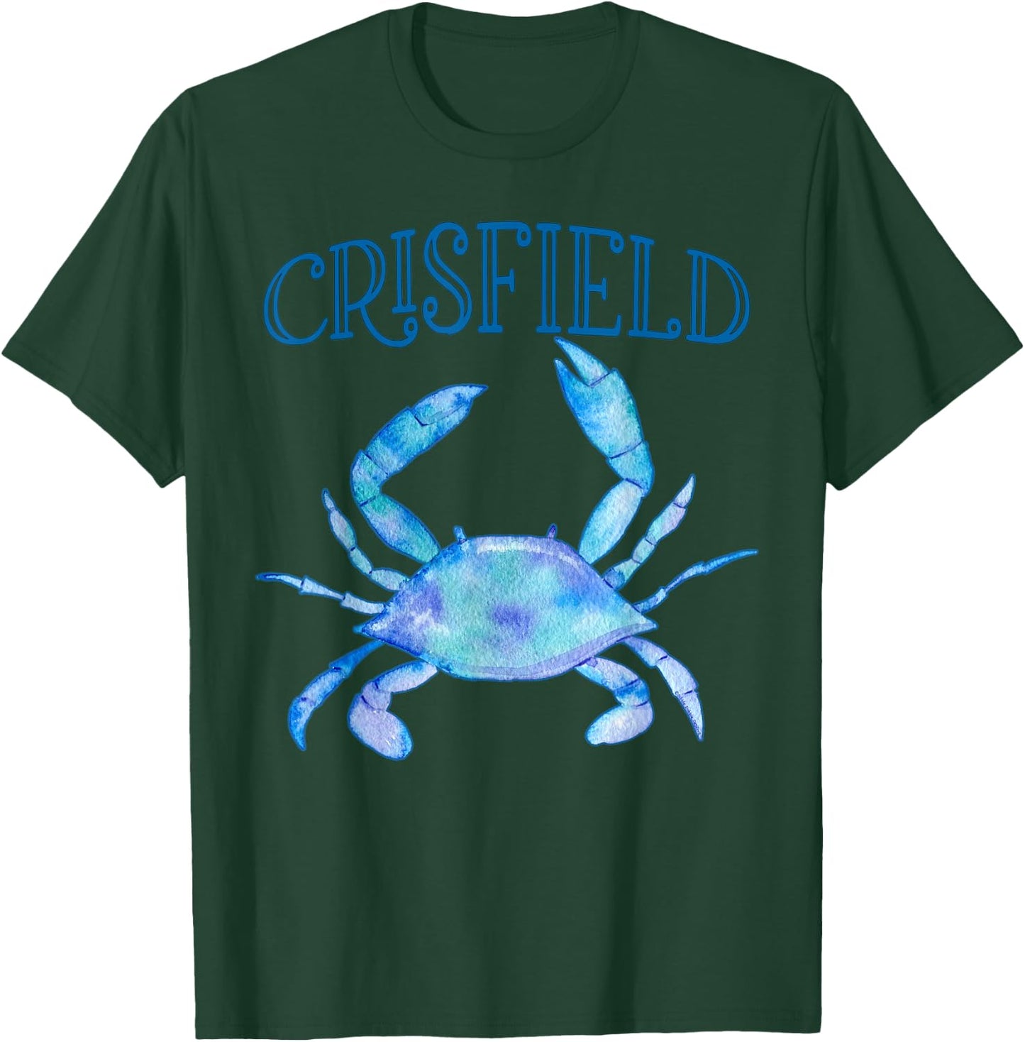 Crisfield's Beautiful Chesapeake Bay Blue Crab - Crisfield T-Shirt - T-Shirt | Forest