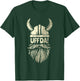 Uff Da Norwegian Quote Scandinavian Viking Helmet Beard Man T-Shirt - T-Shirt | Forest
