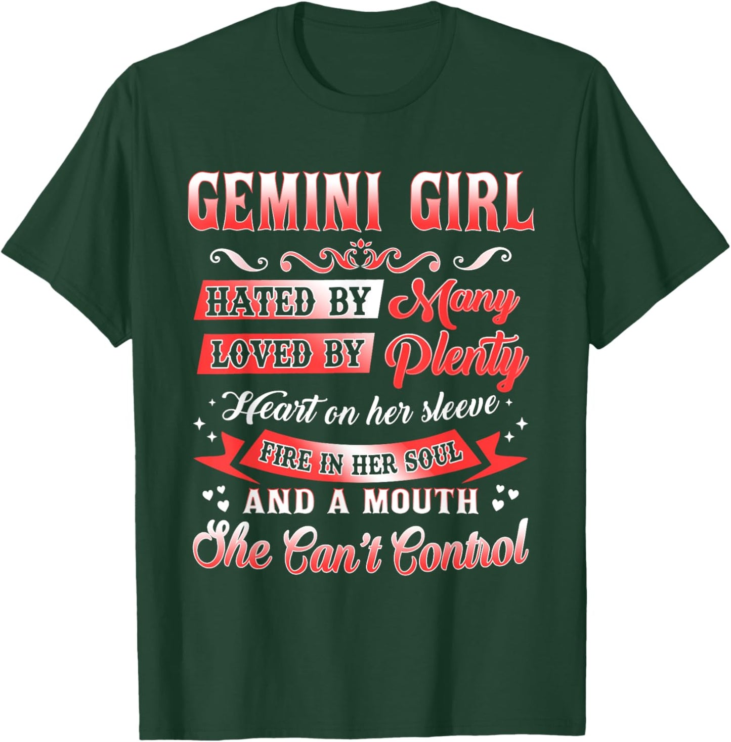 Gemini Girl Shirt Gemini Girl Facts Birthday T-Shirt - T-Shirt | Forest