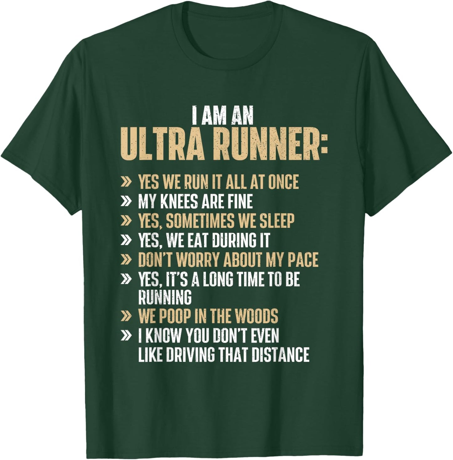 I Am An Ultra Runner - Finisher Long Distance Trail Running T-Shirt - T-Shirt | Forest