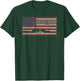 USS Ralph Johnson DDG-114 Destroyer Ship USA Flag T-Shirt - T-Shirt | Forest