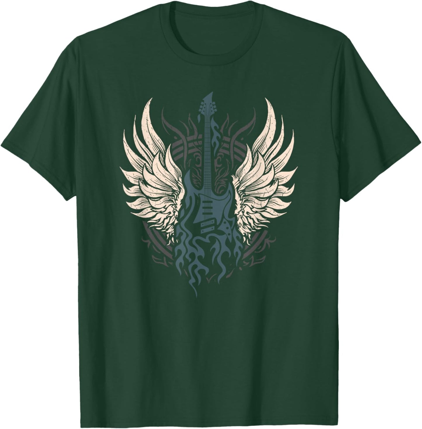 Retro 80s Rock Music Guitar Rock & Roll T-Shirt - T-Shirt | Forest