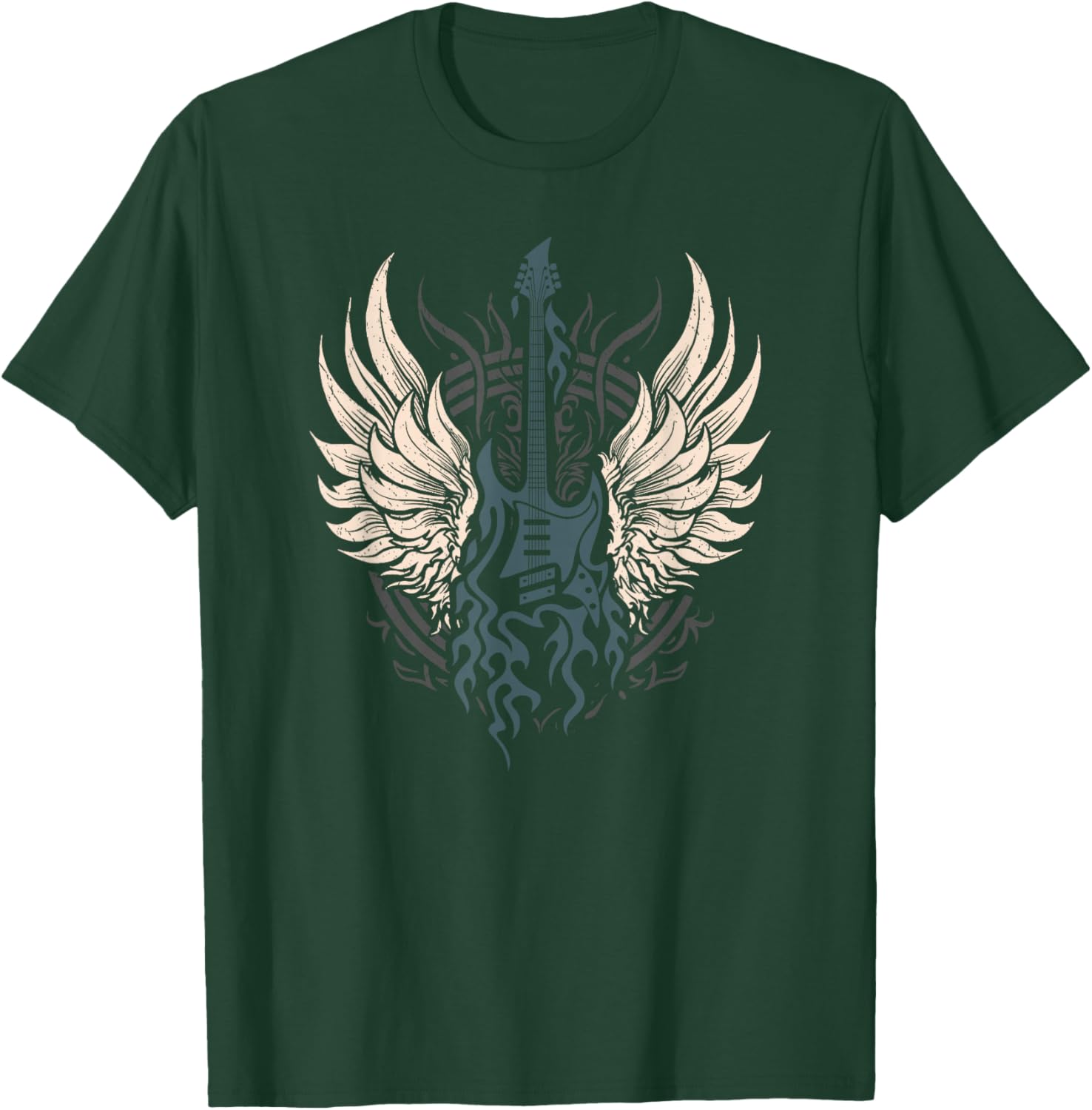 Retro 80s Rock Music Guitar Rock & Roll T-Shirt - T-Shirt | Forest