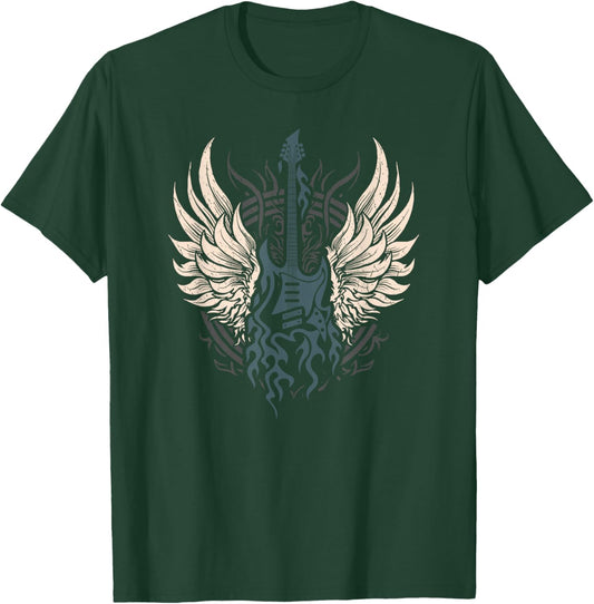 Retro 80s Rock Music Guitar Rock & Roll T-Shirt - T-Shirt | Forest