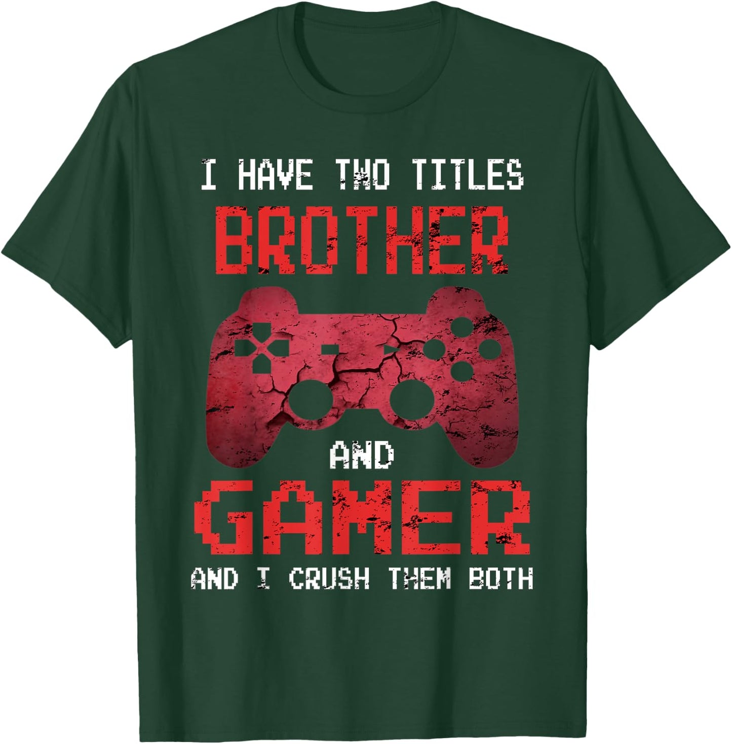 Funny Gamer Vintage Video Games For Boys Brother Son T-Shirt - T-Shirt | Forest