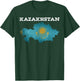 Kazakhstan Patriotic Heritage Eagle Kazakh Flag Gift Women Kids Men T-Shirt - T-Shirt | Forest