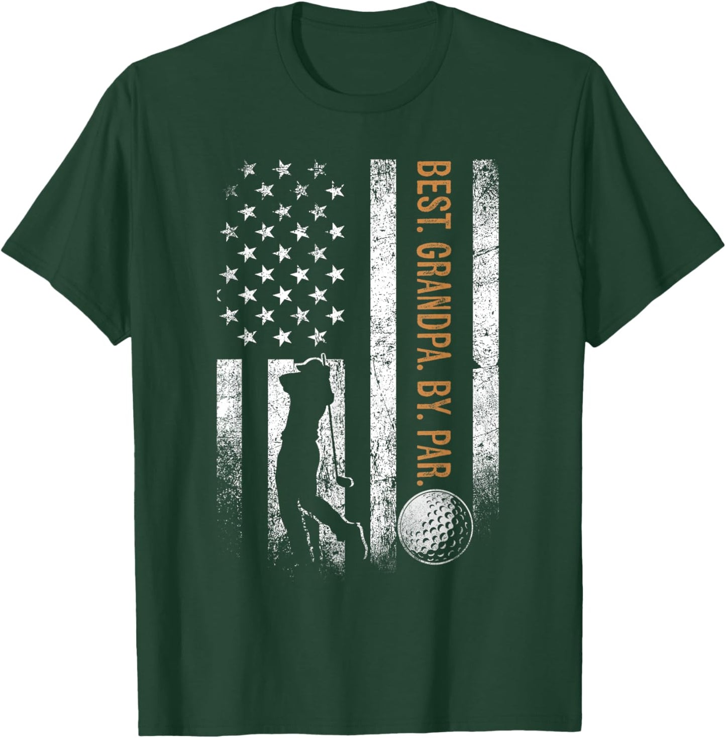 Best Grandpa By Par Golfing Gifts Grandpa Father's Day Golf T-Shirt - T-Shirt | Forest