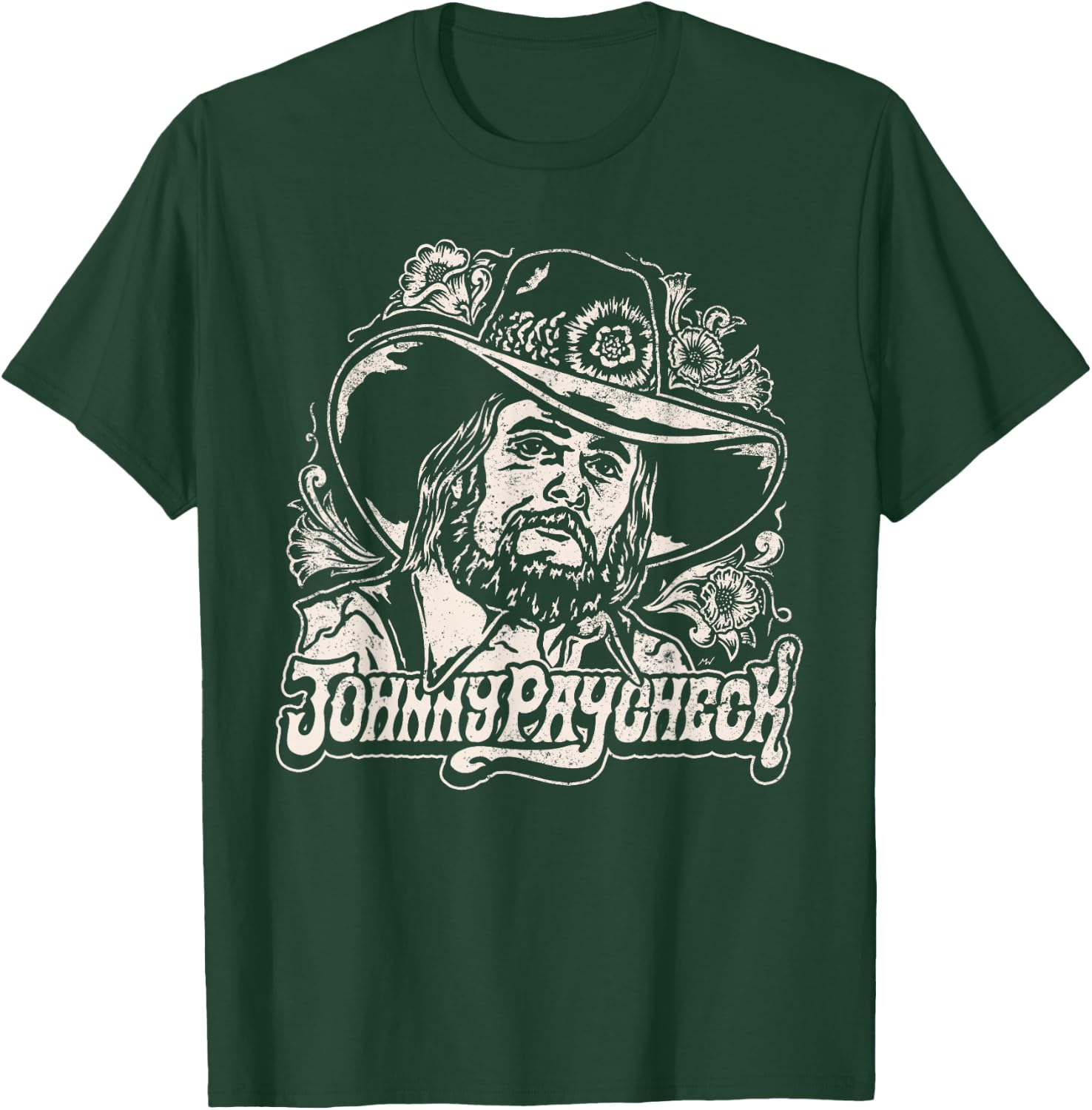 Johnny Paycheck - Portrait - Official Merchandise T-Shirt - T-Shirt | Forest