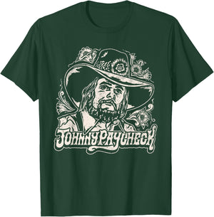 Johnny Paycheck - Portrait - Official Merchandise T-Shirt - T-Shirt | Forest