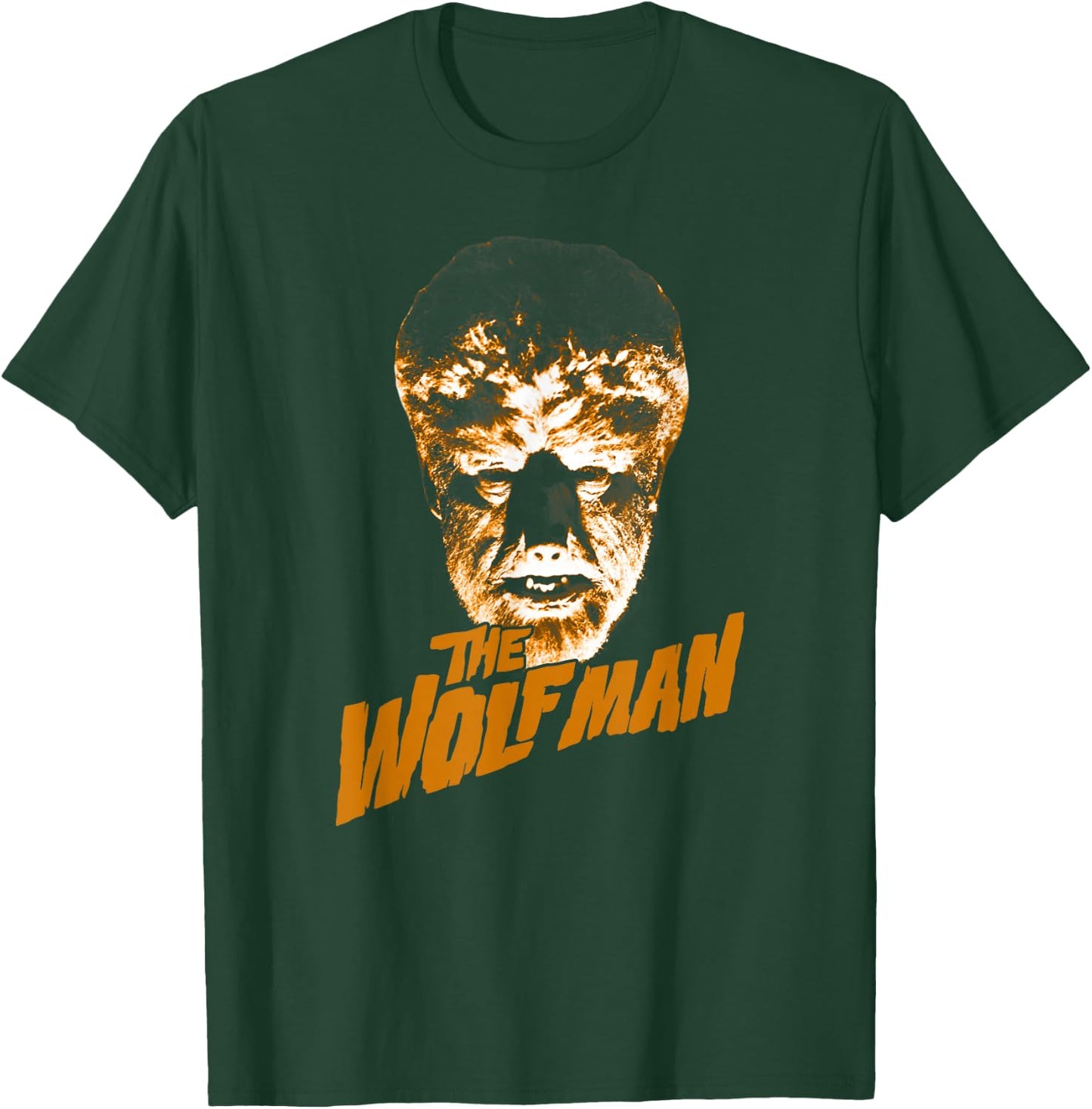 Universal Monsters The Wolf Man Dark Portrait T-Shirt - T-Shirt | Forest