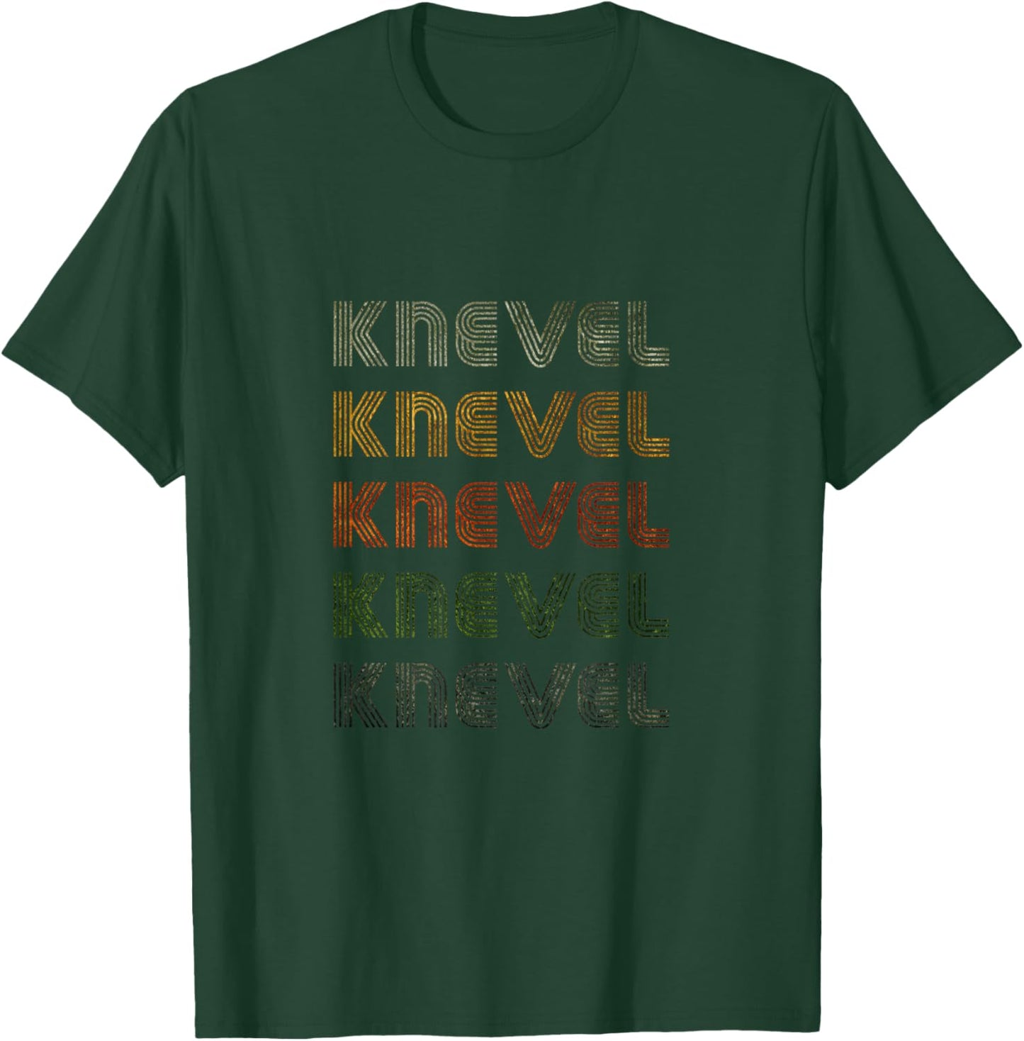 Love Heart Knevel Grunge Vintage Style Black Knevel T-Shirt - T-Shirt | Forest