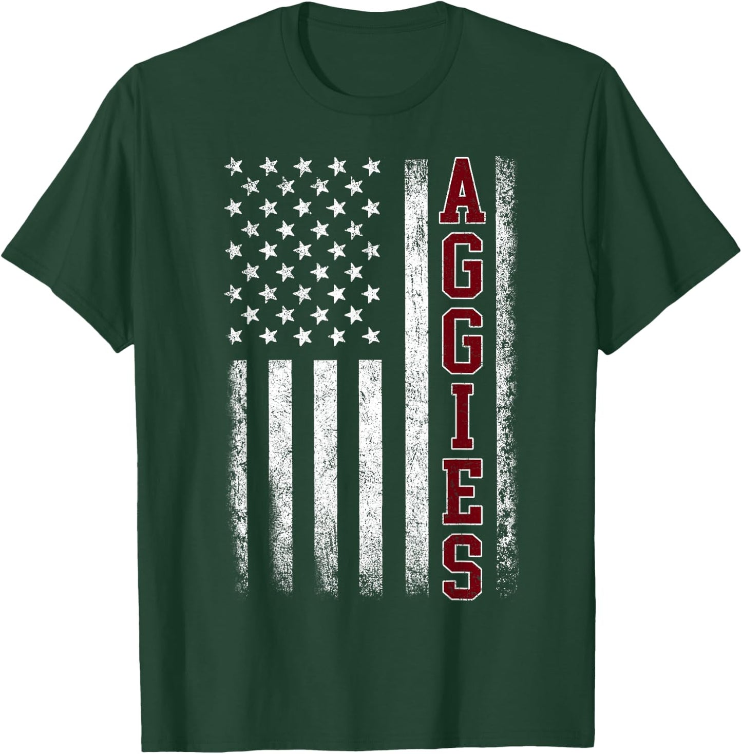 Retro Vintage Aggies Men Women Kids T-Shirt - T-Shirt | Forest