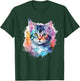 Colorful Cat - Cat Lover Kitten Owner Kitty Women Girls Kids T-Shirt - T-Shirt | Forest