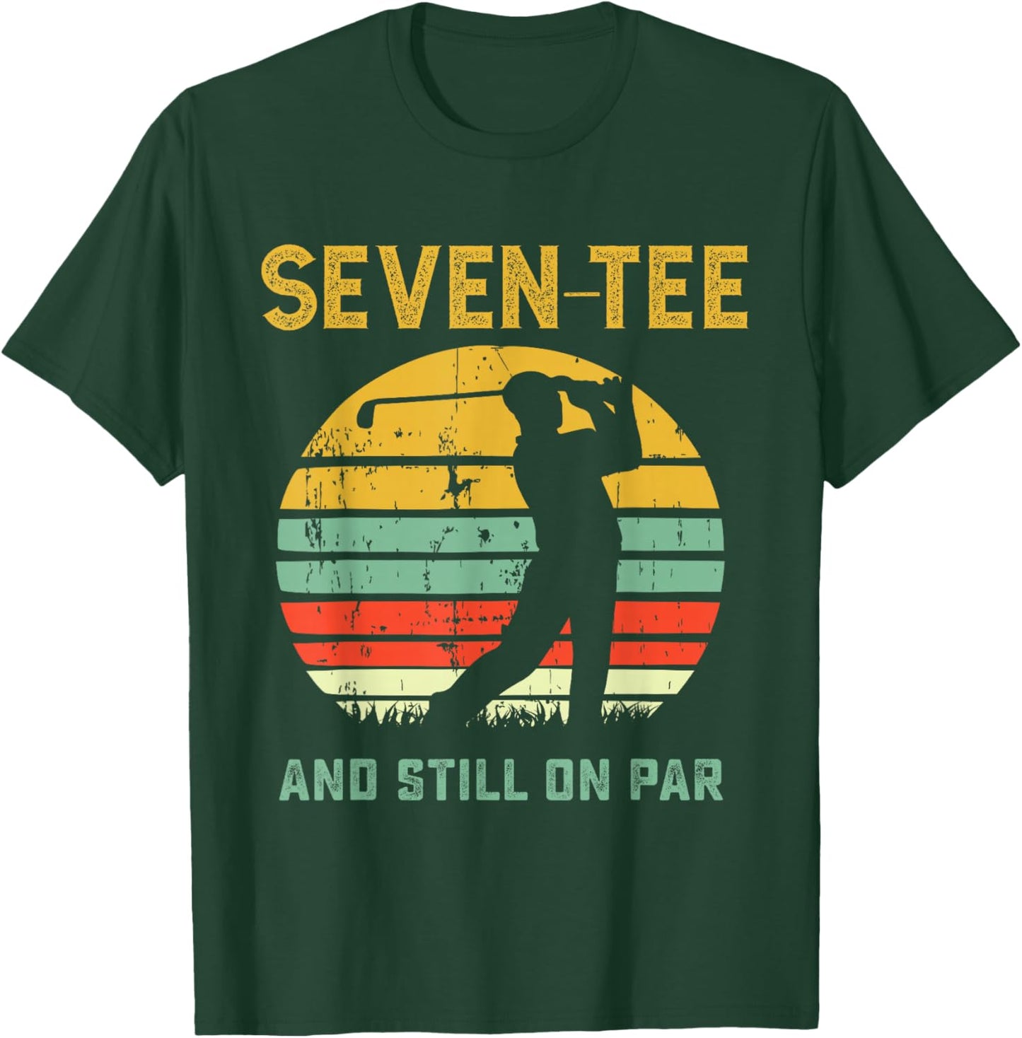 Funny 70th Birthday Golf Pun Golfing 70 Year Old Golfer T-Shirt - T-Shirt | Forest