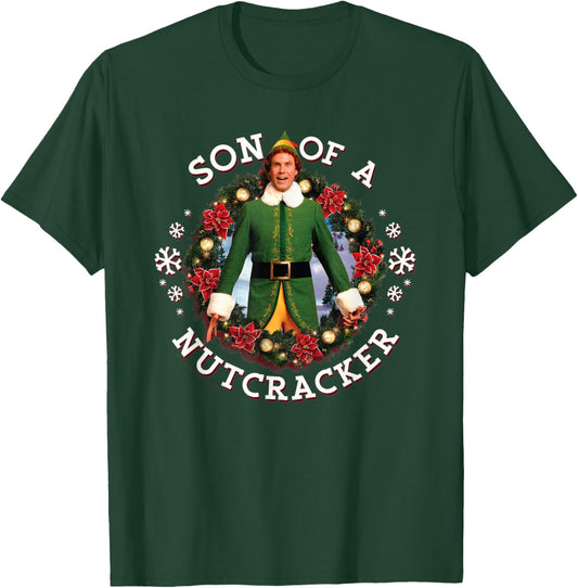Elf - Son of A Nutcracker Wreath T-Shirt - T-Shirt | Forest