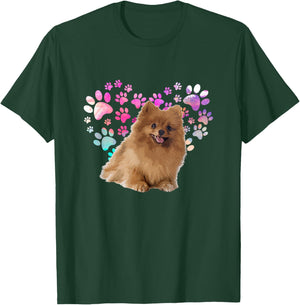 Love Pomeranian T-Shirt - T-Shirt | Forest