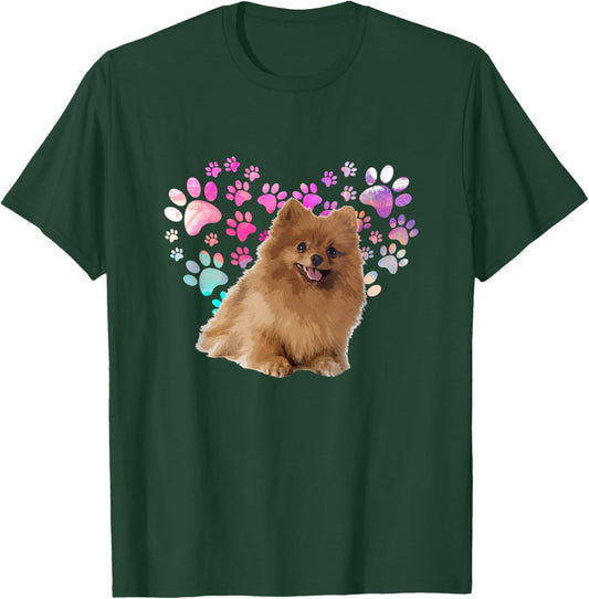 Love Pomeranian T-Shirt - T-Shirt | Forest