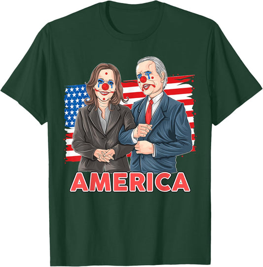 Funny Joe Biden Is A Democratic Clown T-Shirt - T-Shirt | Forest