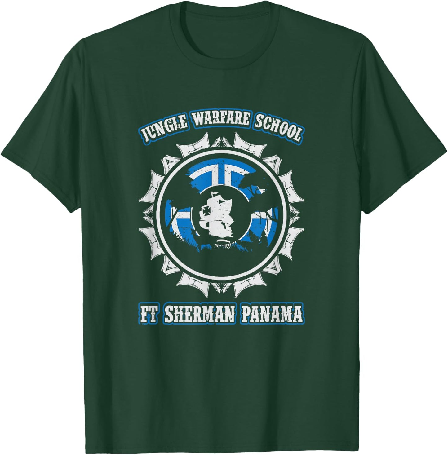 Jungle Warfare School Ft Sherman Panama T Shirt T-Shirt - T-Shirt | Forest