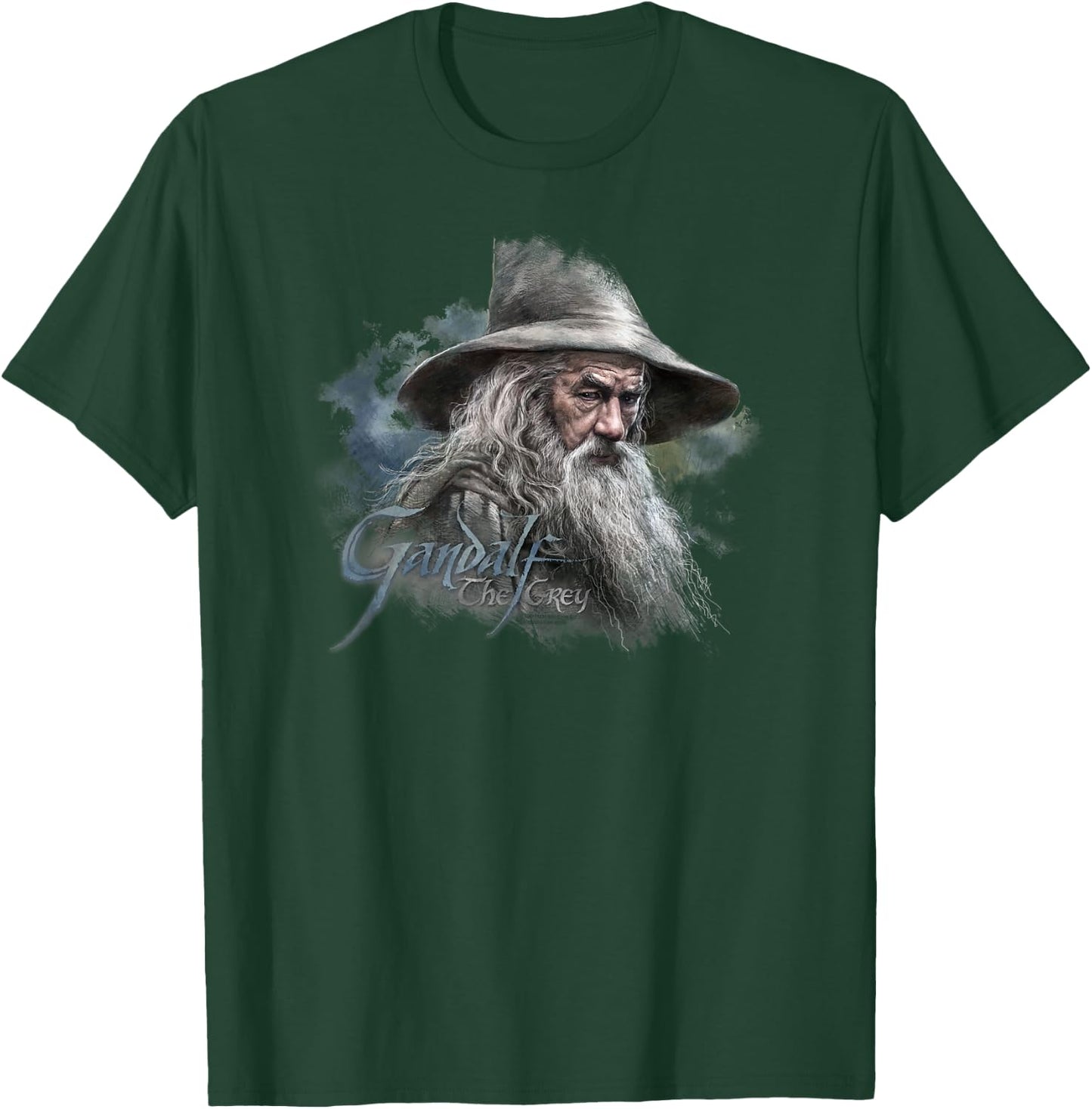 Warner Bros. Hobbit Gandalf the Grey -Adult , Grey, Short Sleeve, Small T-Shirt - T-Shirt | Forest