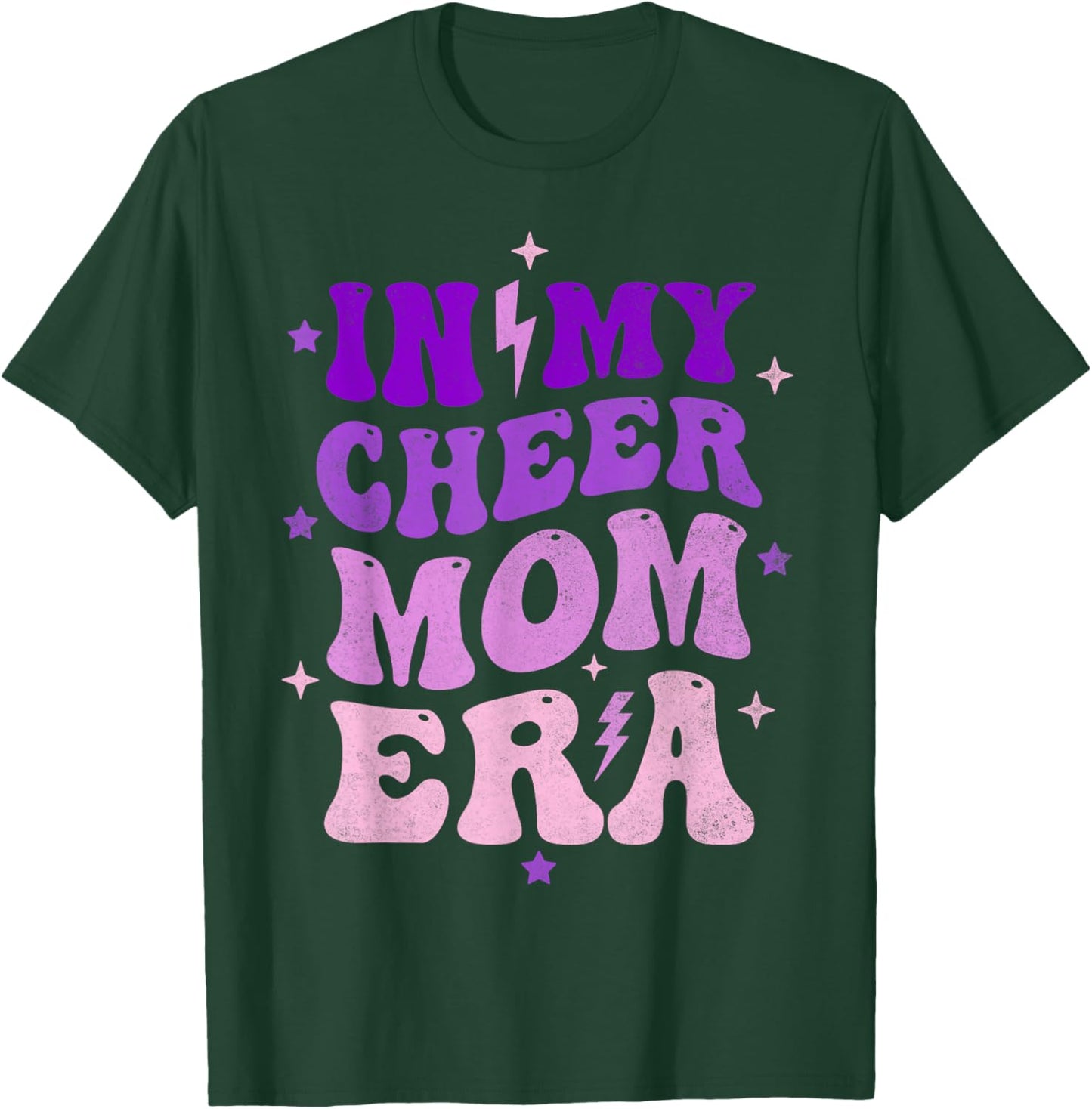 Trendy In My Cheer Mom Era Cheerleading Cheer Mama T-Shirt - T-Shirt | Forest