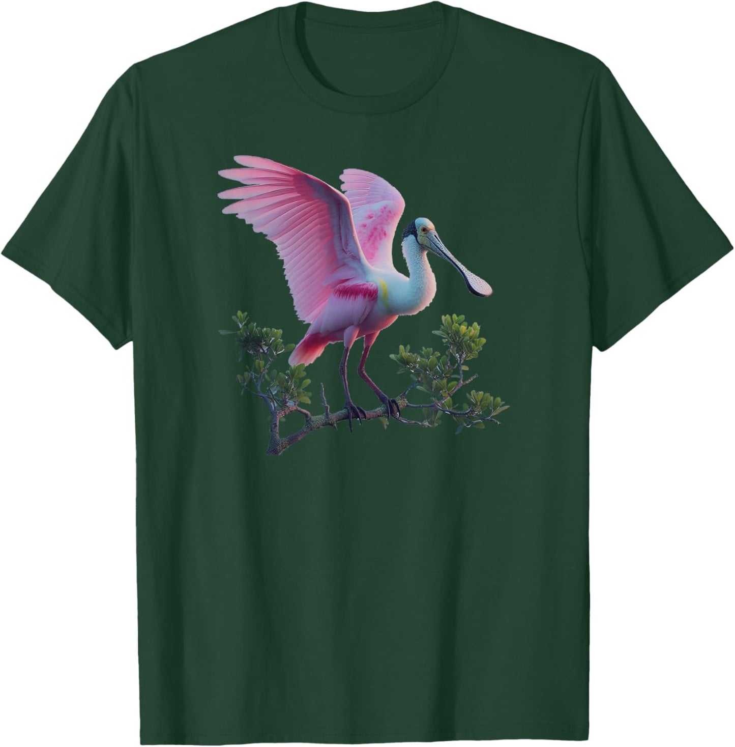 Bird Series. Roseate Spoonbill. Artist's Rendition. T-Shirt - T-Shirt | Forest