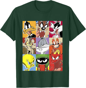 Kids Looney Tunes Group Shot Comic Box Up T-Shirt - T-Shirt | Forest