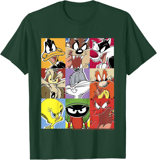 Kids Looney Tunes Group Shot Comic Box Up T-Shirt - T-Shirt | Forest