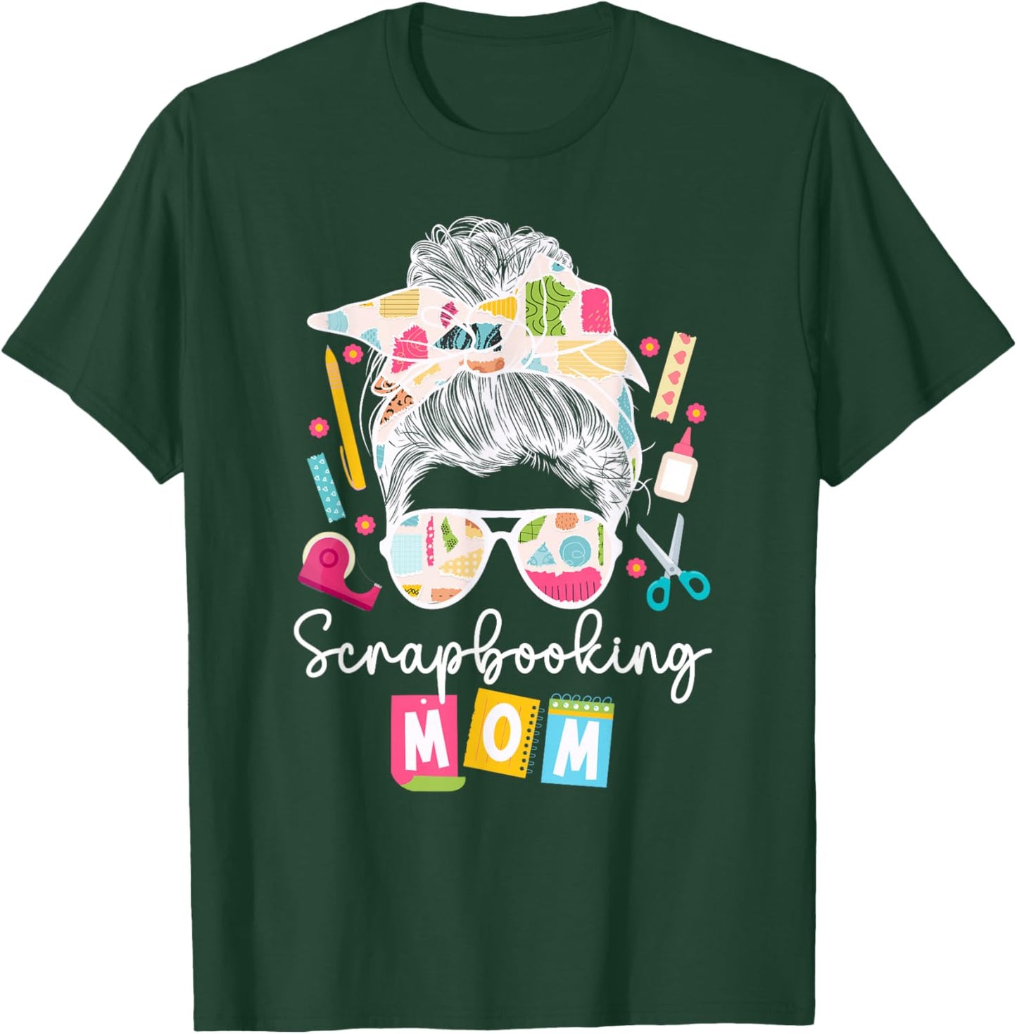 Crafting Lover Women Scrapbooking Gift Supplies Scrapbooking Mom Scrapbooking T-Shirt - T-Shirt | Forest