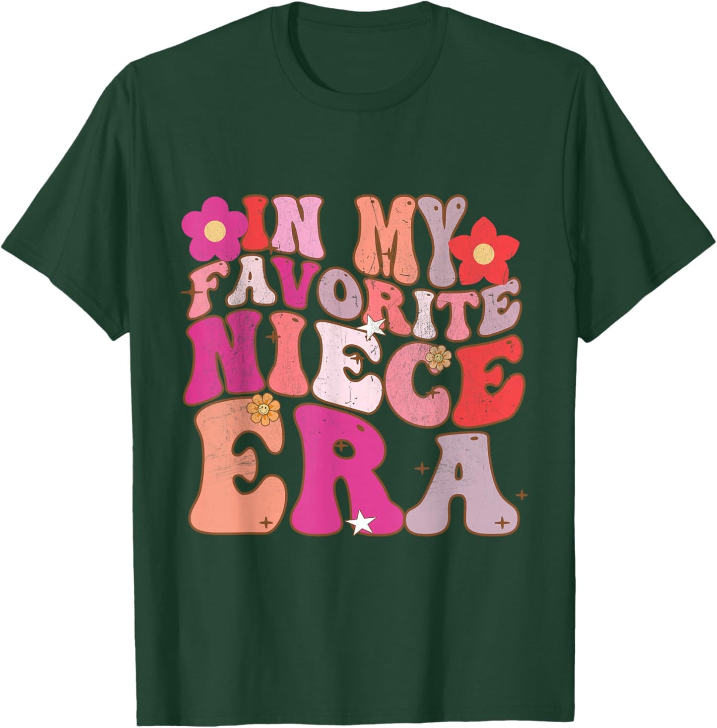 In My Favorite Niece Era Retro Sister Toddler Kids Youth T-Shirt - T-Shirt | Forest