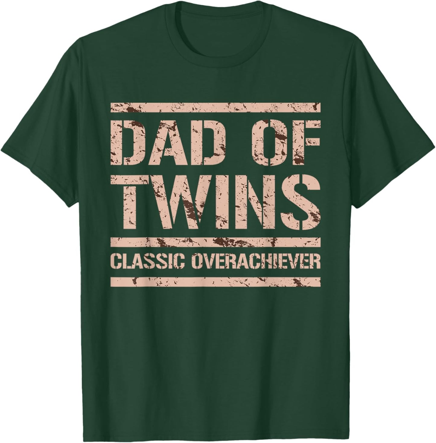 Dad of Twins Father's Day Funny Father of Twins T-Shirt - T-Shirt | Forest