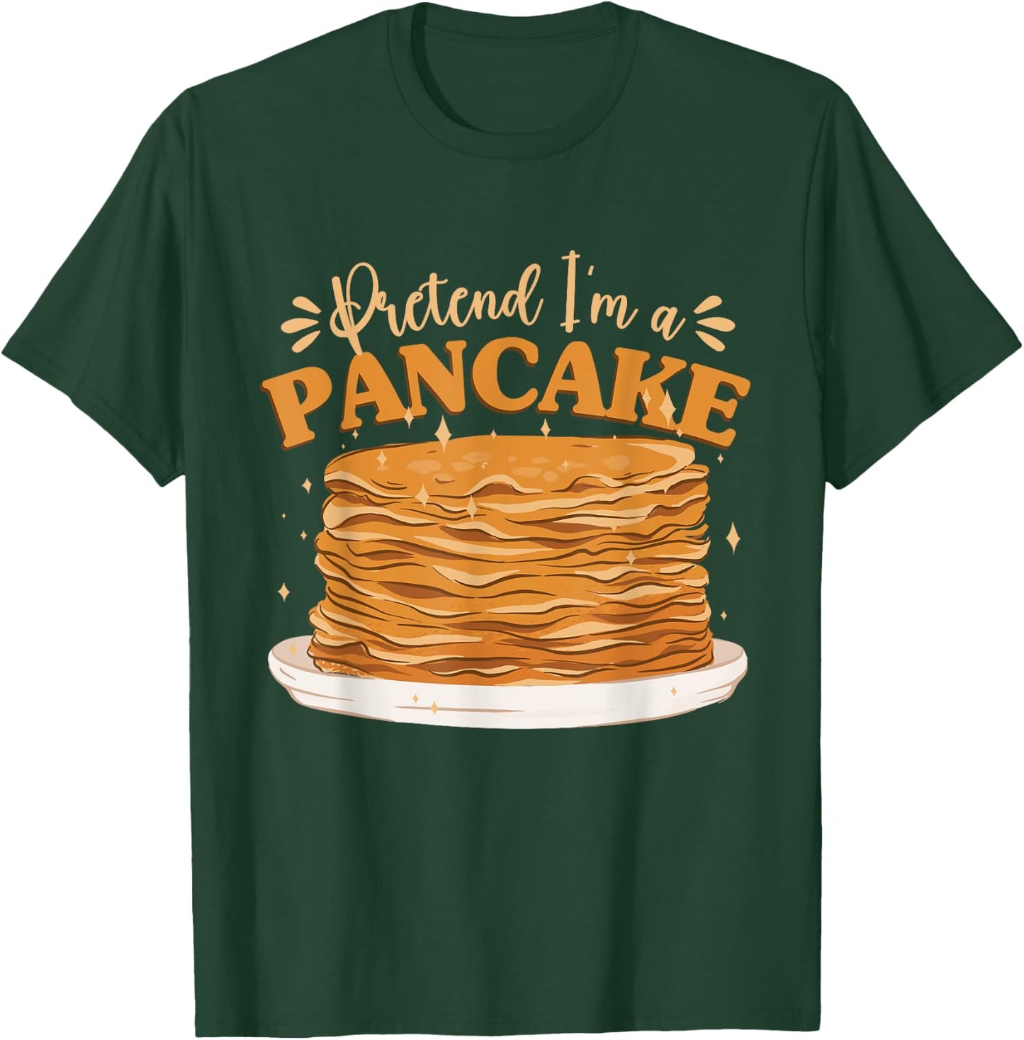 Pancake Breakfast Halloween Brunch Pretend I'm A Pancake T-Shirt - T-Shirt | Forest