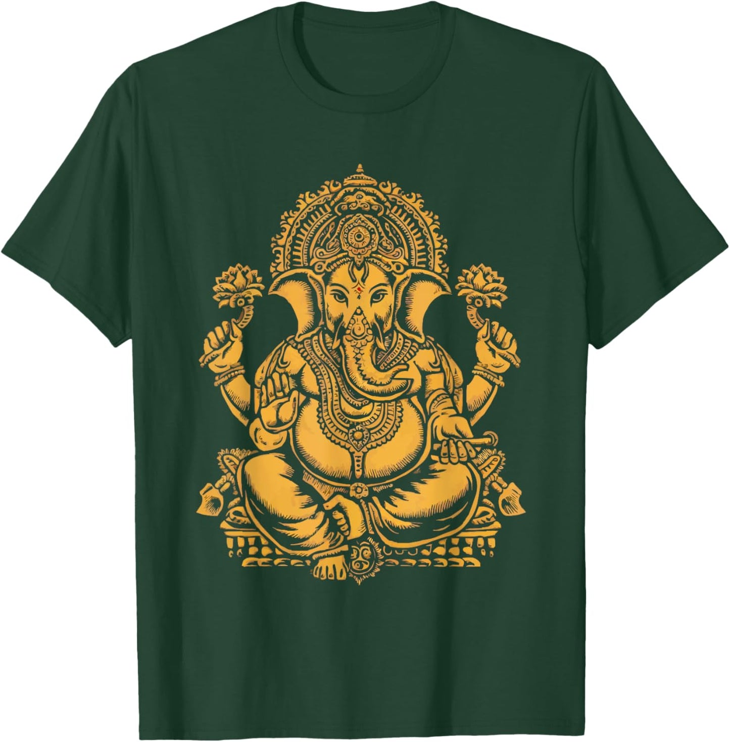 Ganesh Chaturthi Hindu Festival Elephant Lord Ganesha T-Shirt - T-Shirt | Forest