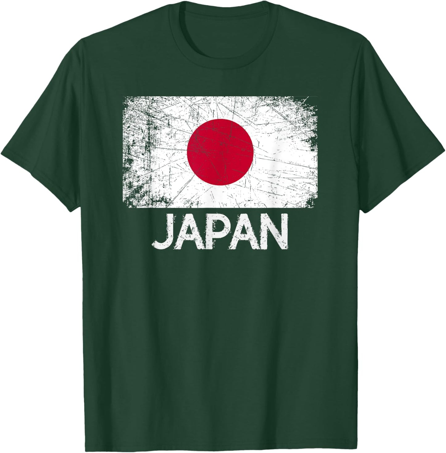 Japanese Flag | Vintage Made In Japan Gift T-Shirt - T-Shirt | Forest