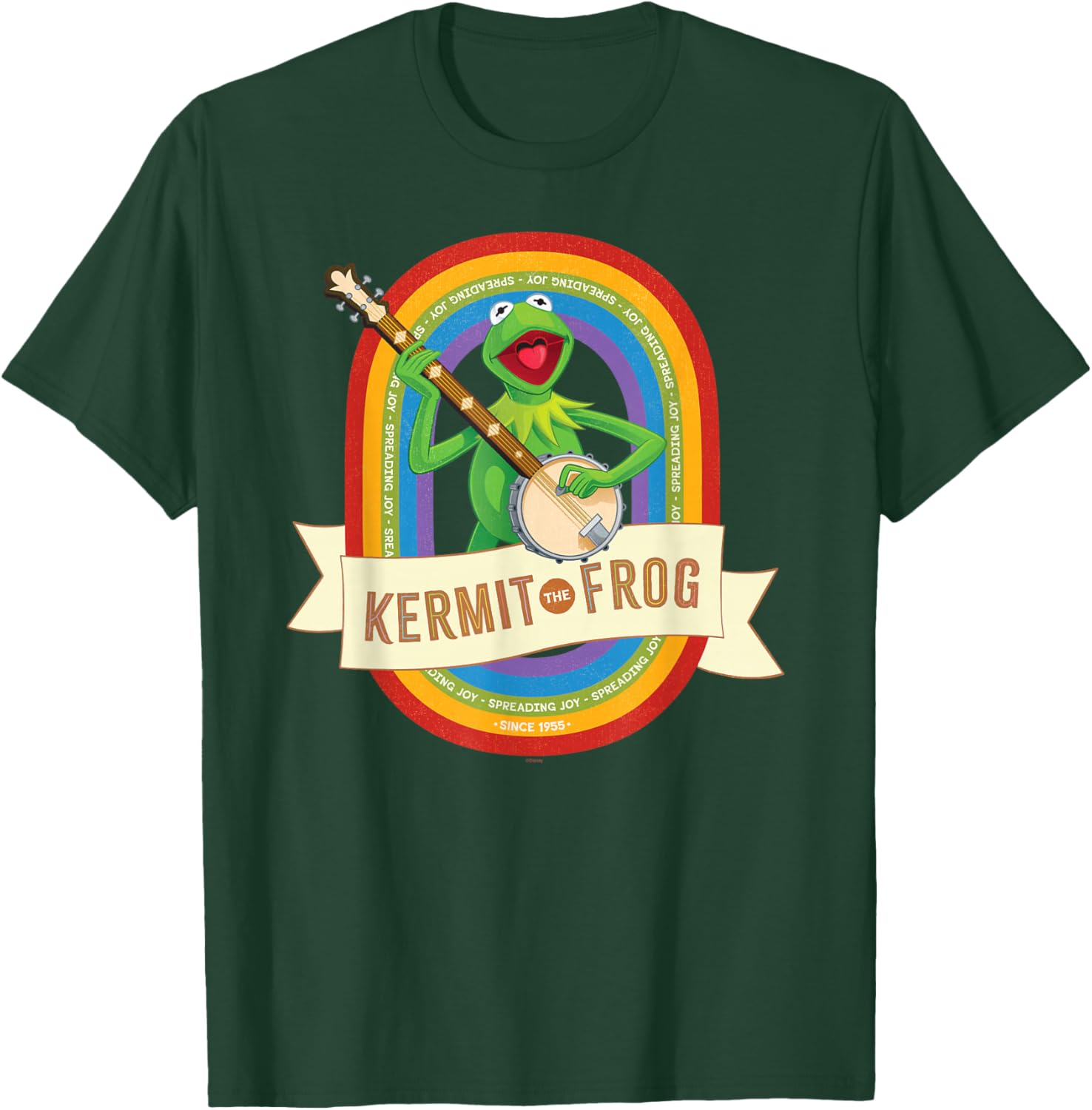 Disney The Muppets Kermit the Frog Spreading Joy Since 1955 T-Shirt - T-Shirt | Forest