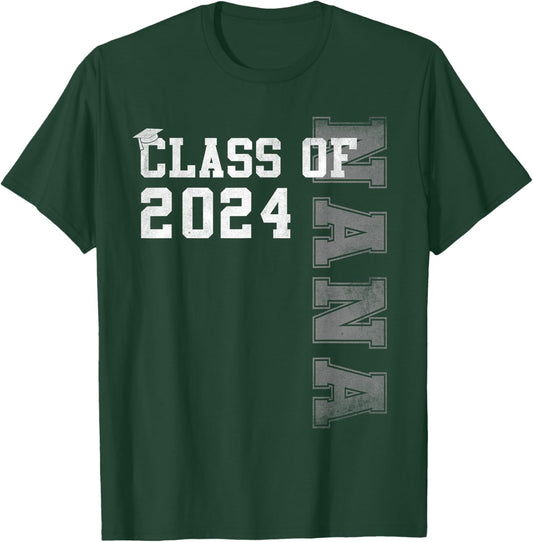 Nana Senior 2024 Proud Nana Of A Class Of 2024 Graduate T-Shirt - T-Shirt | Forest