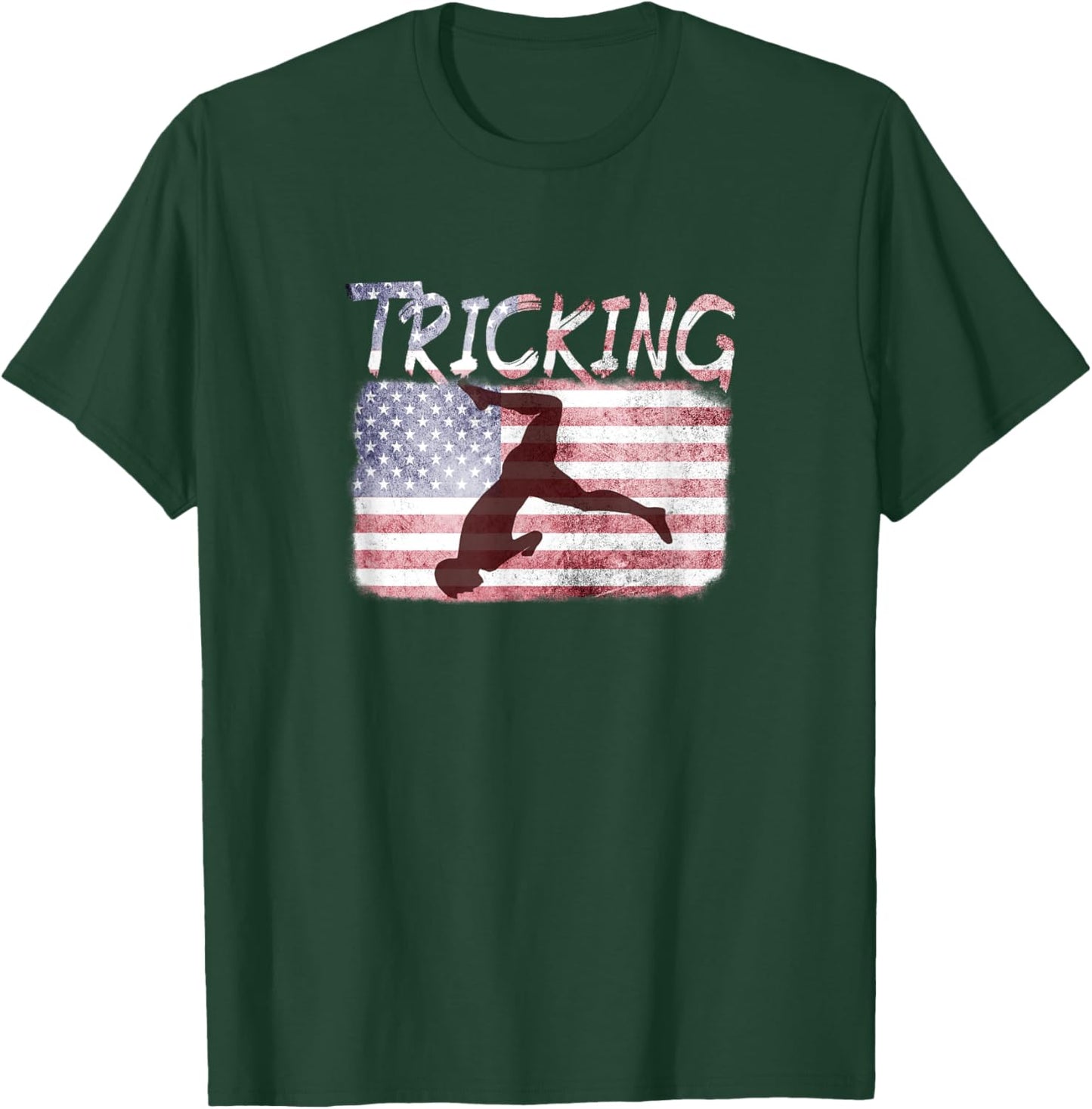 Martial Arts Tricking USA T-Shirt - T-Shirt | Forest