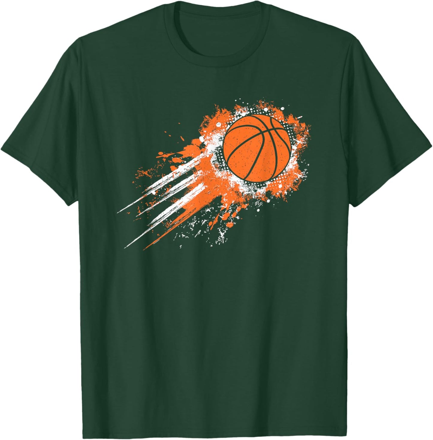 Basketball Player Vintage Basketball Lover Men Boys Kids T-Shirt - T-Shirt | Forest