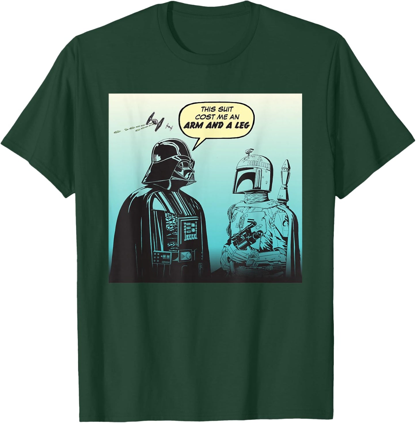 Star Wars Funny Darth Vader and Boba Fett Comic T-Shirt - T-Shirt | Forest