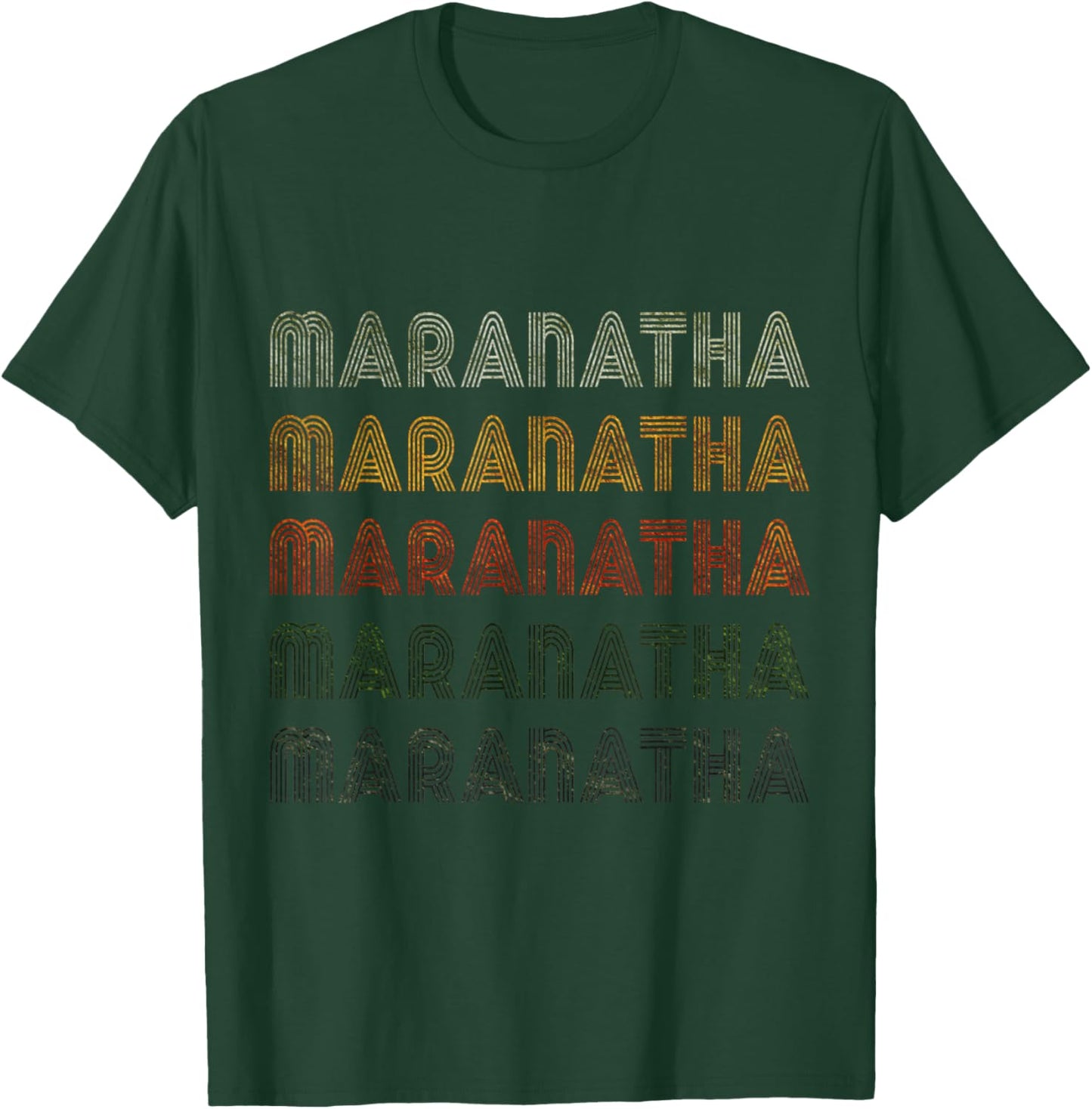 Love Heart Maranatha Grunge Vintage Black Maranatha T-Shirt - T-Shirt | Forest