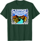 Creedence Clearwater Revival Adults Kids Blue Short Sleeve Cotton Polyester Blend Classic Fit Small T-Shirt - T-Shirt | Forest