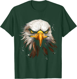 Bald Eagle Bird Colorful Design Bird Lover Eagle T-Shirt - T-Shirt | Forest